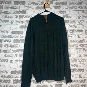 Vintage Orvis 100% merino wool long sleeve 1/4 zip